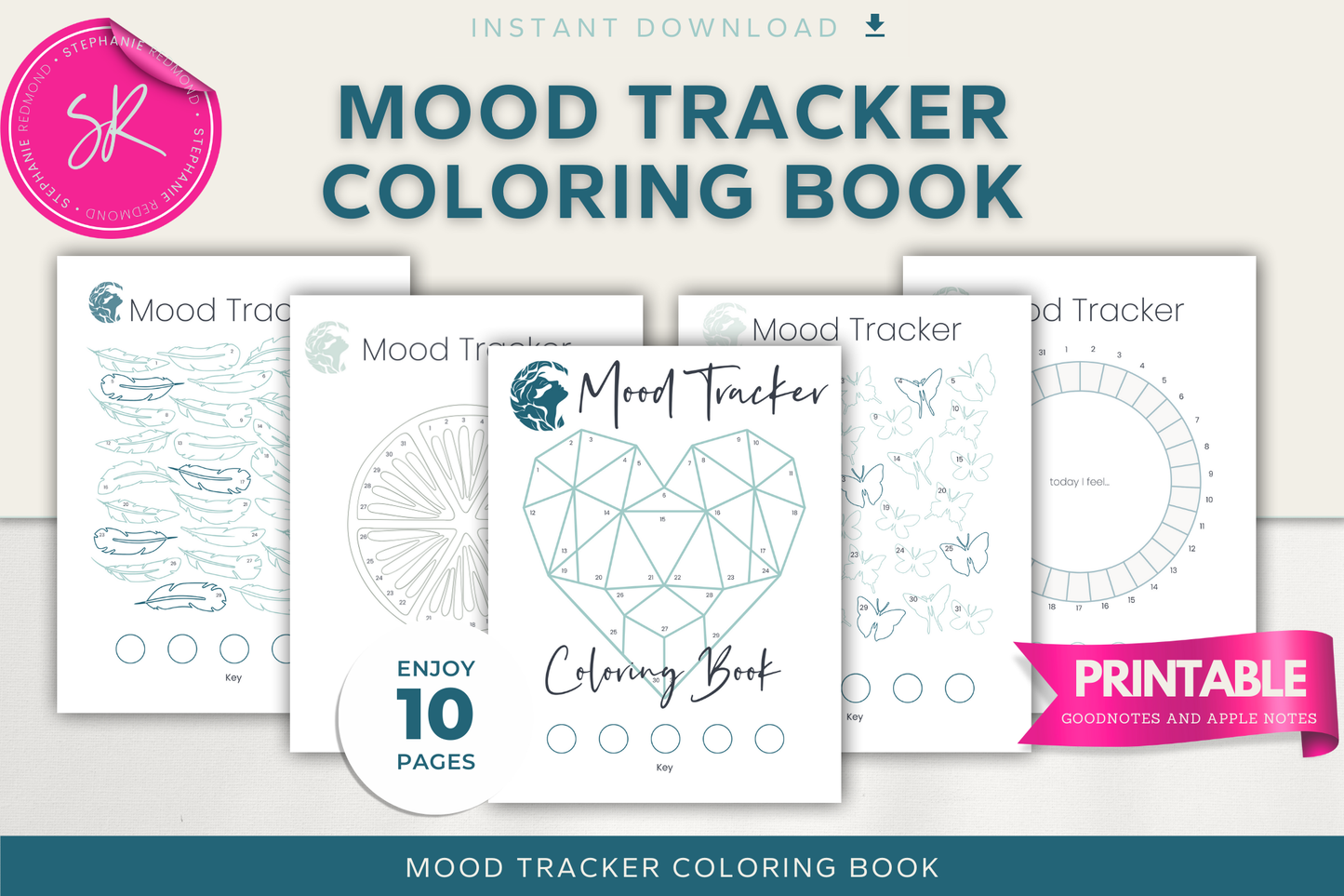Mood Tracker Coloring Book