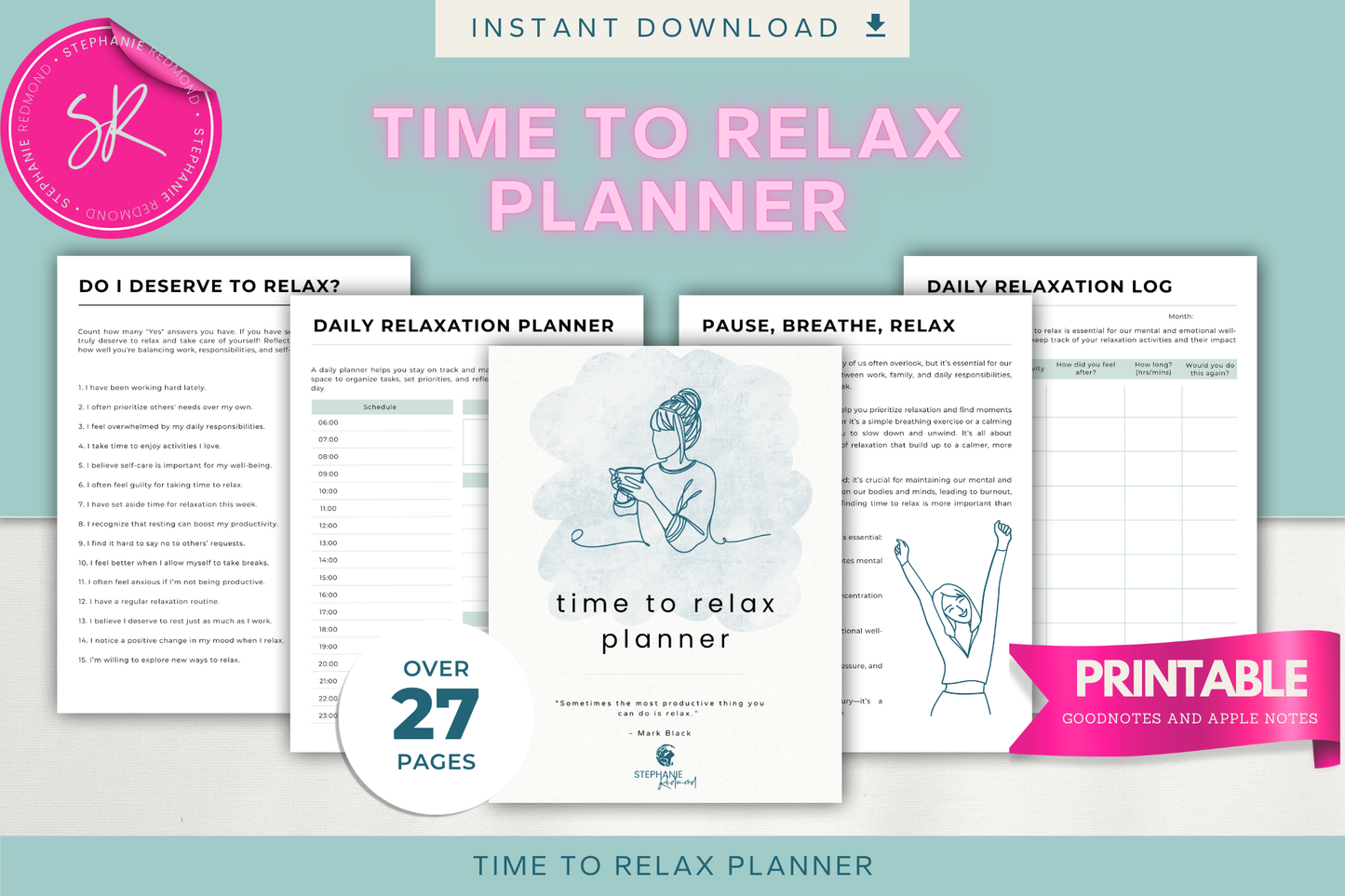 Time to Relax Planner