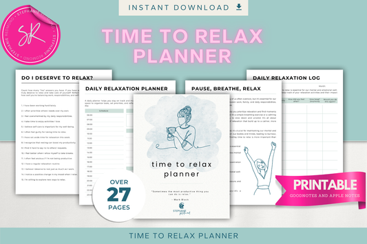 Time to Relax Planner
