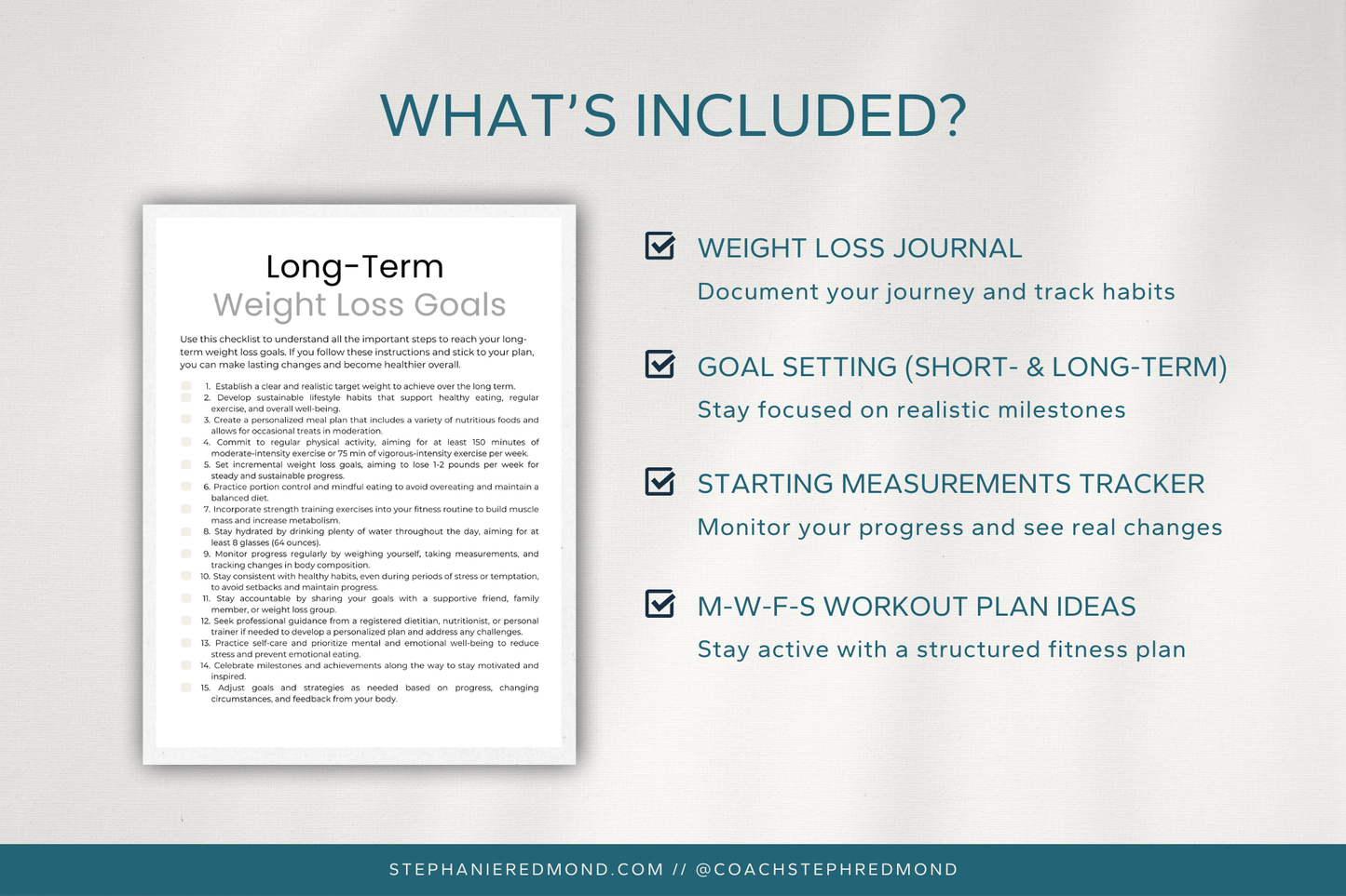 Weight Loss Planner