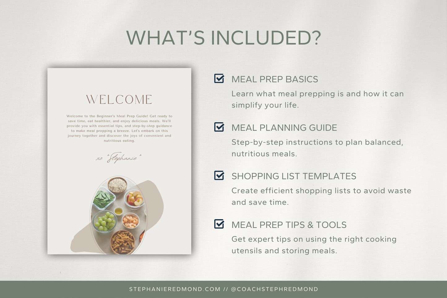 Beginners Meal Prep E-book