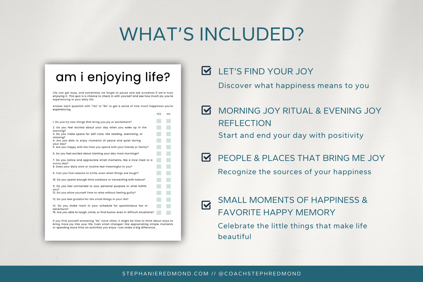 Finding Joy in Life Workbook