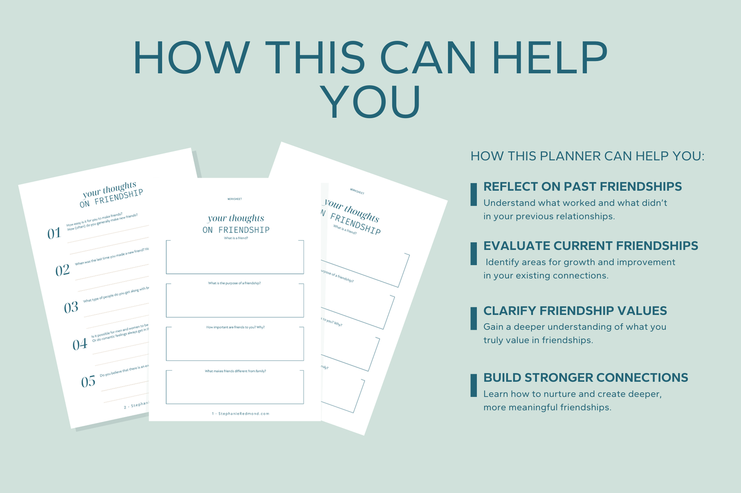 Friendships Workbook