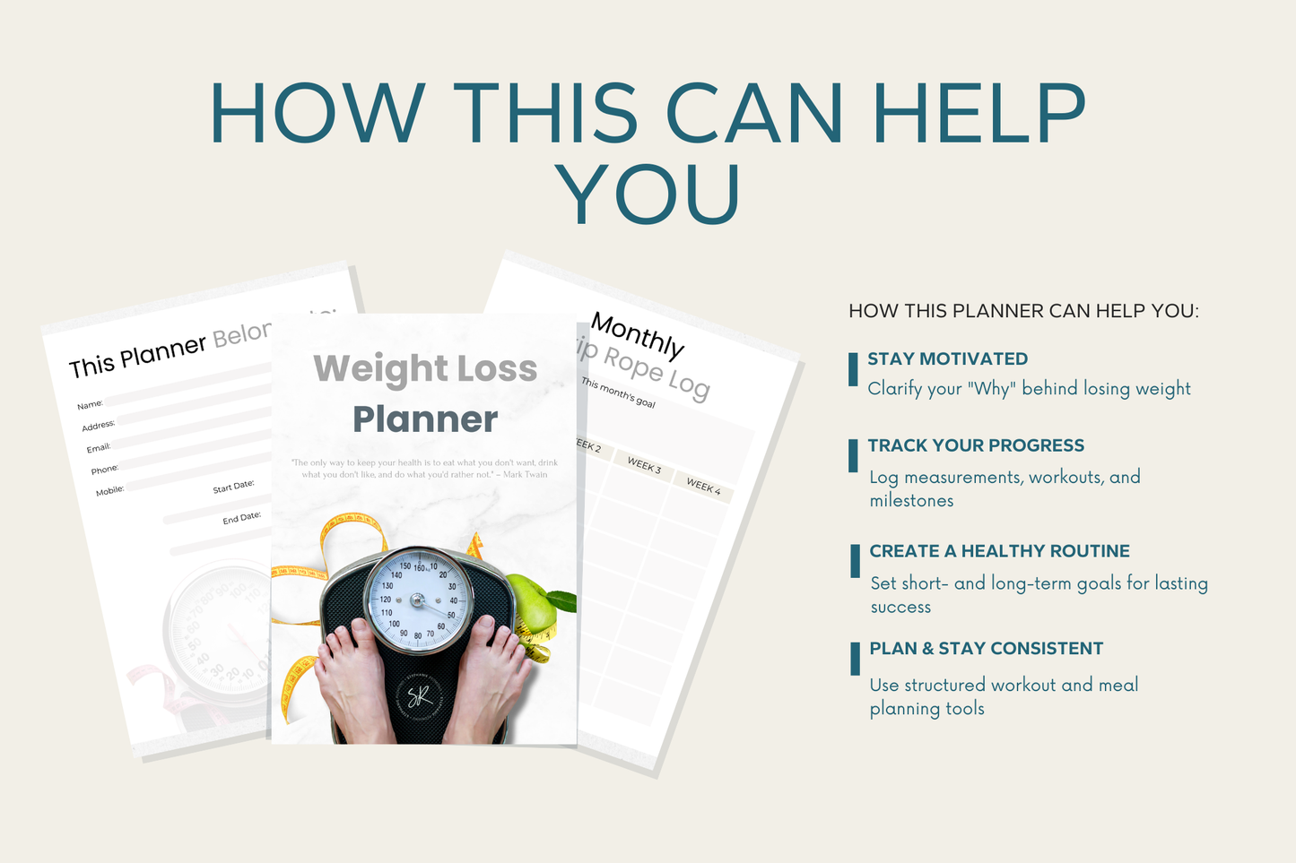 Weight Loss Planner