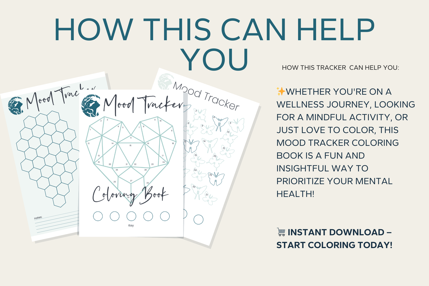 Mood Tracker Coloring Book