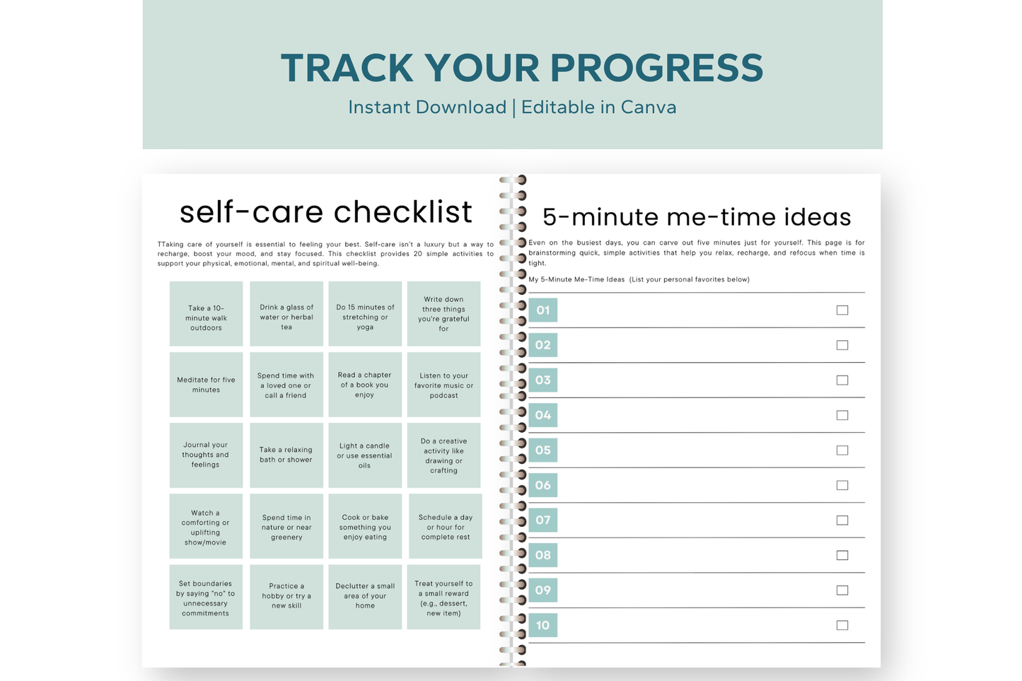 My Me-Time Planner