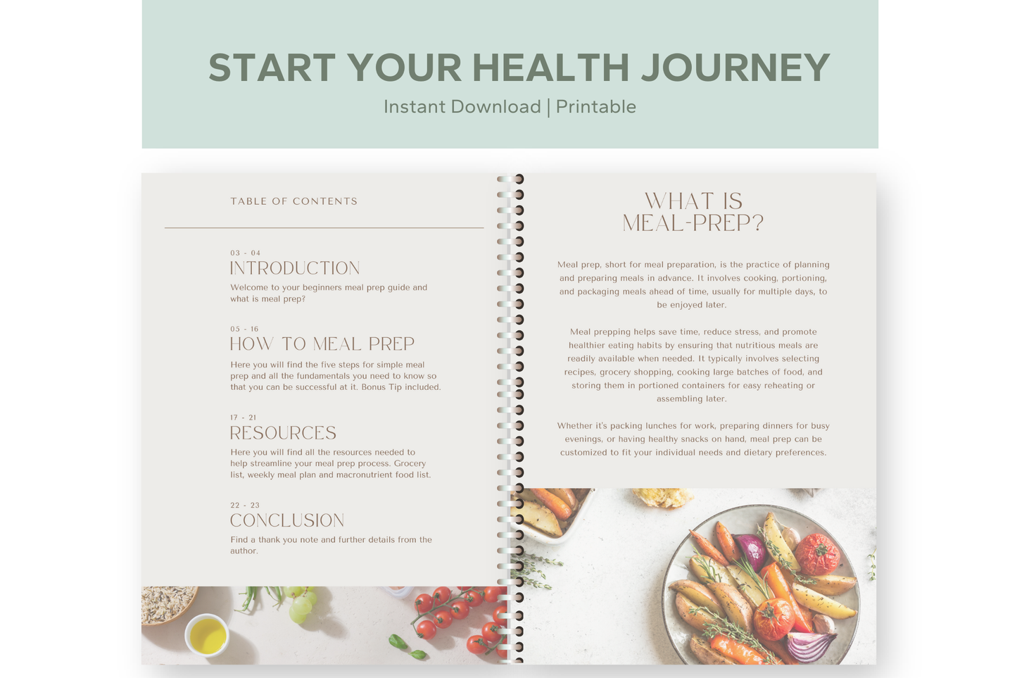 Beginners Meal Prep E-book