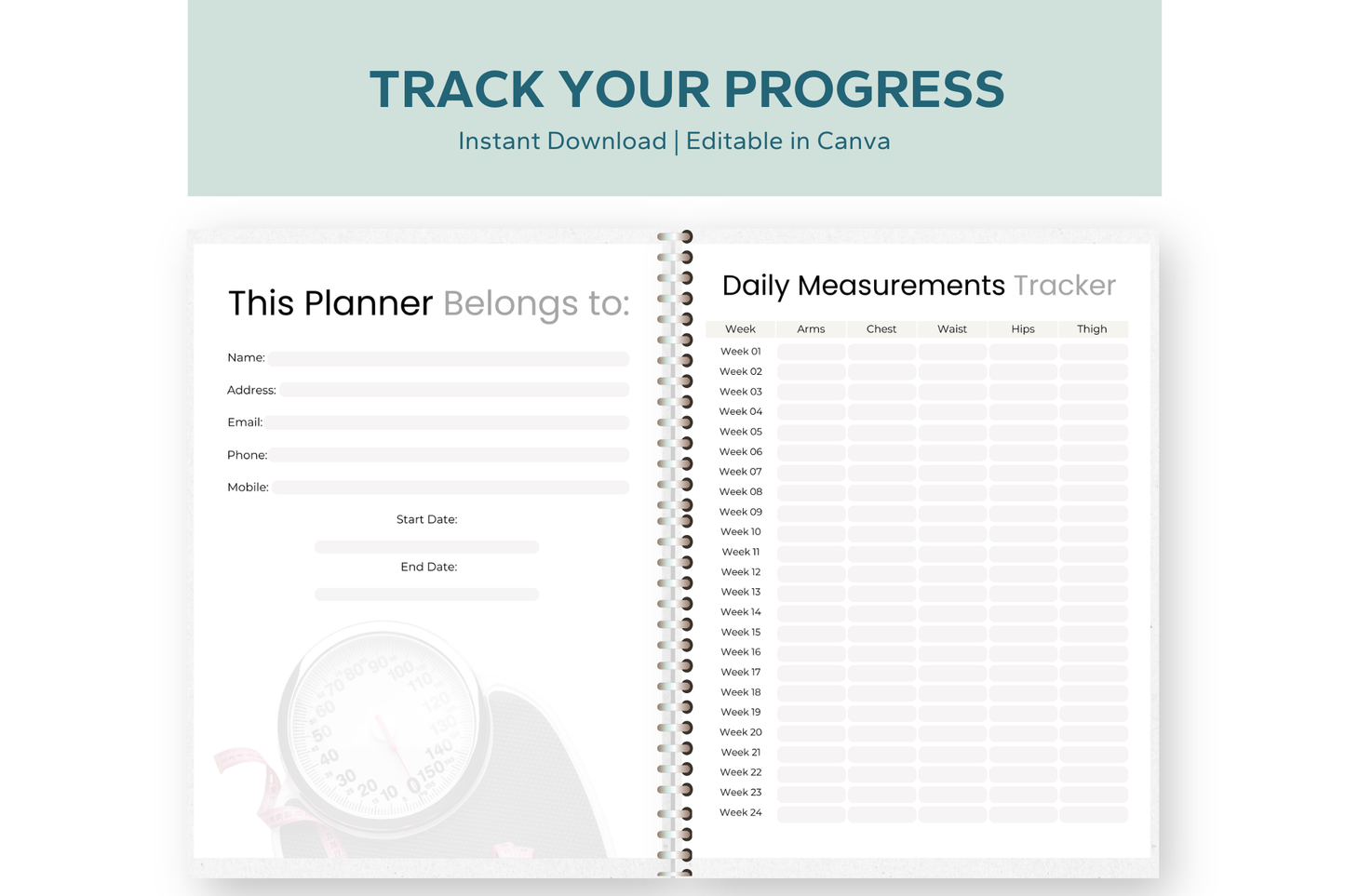 Weight Loss Planner